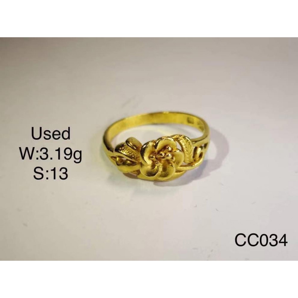 Pre-owned ring 916 gold Pre-owned ring 916 gold