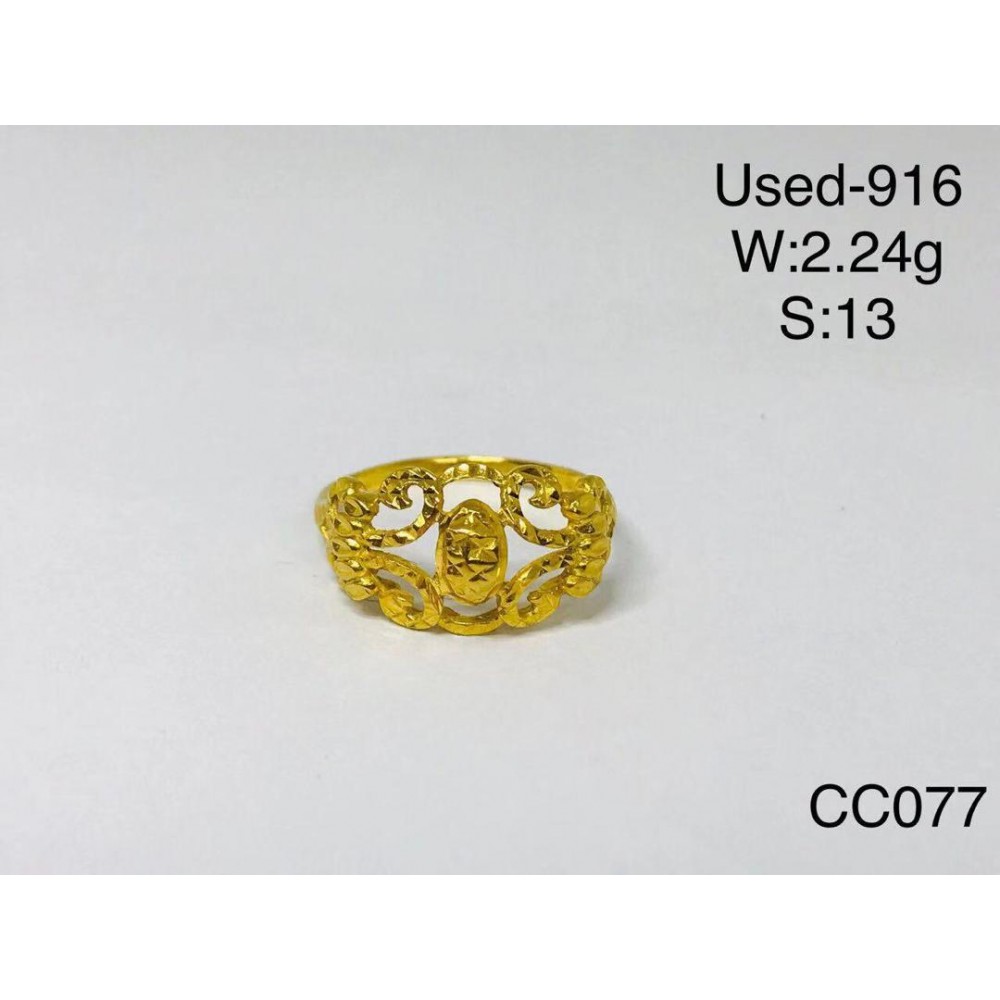 Pre-owned ring 916 gold Pre-owned ring 916 gold