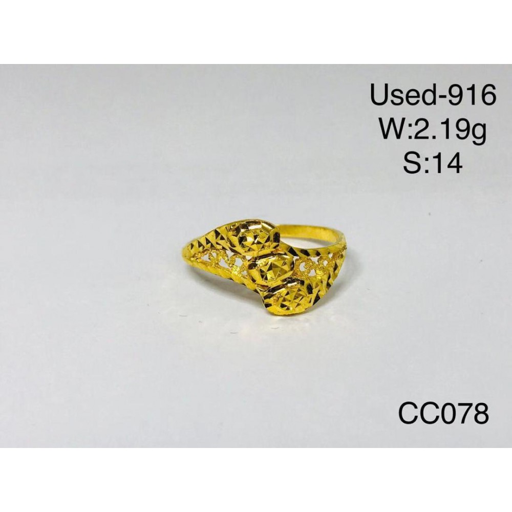 Pre-owned ring 916 gold Pre-owned ring 916 gold