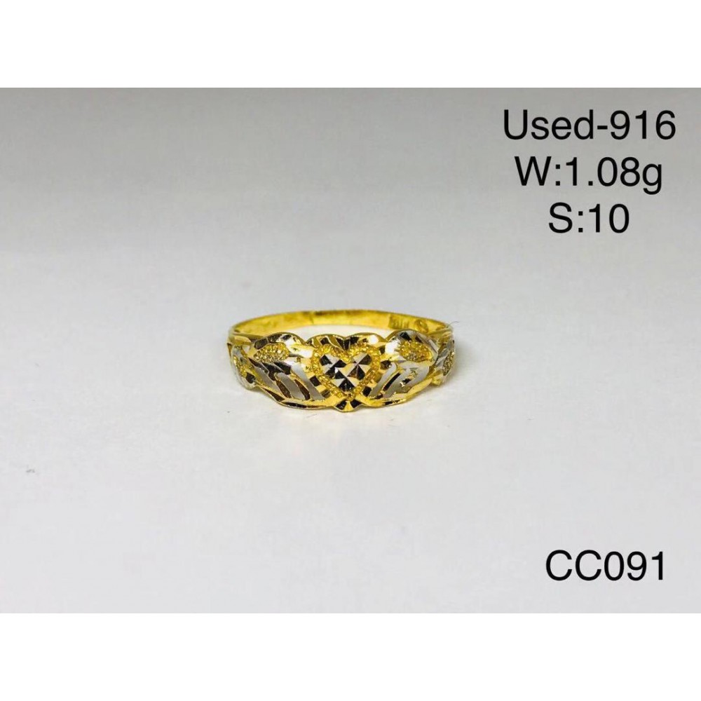 Pre-owned ring 916 gold Pre-owned ring 916 gold