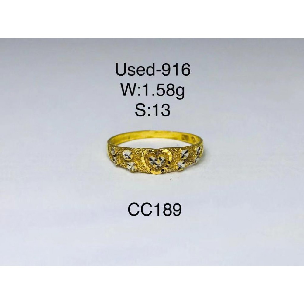 Pre-owned ring 916 gold Pre-owned ring 916 gold