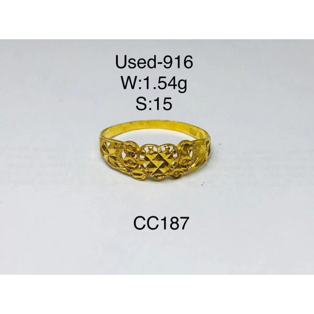 Pre-owned ring 916 gold Pre-owned ring 916 gold