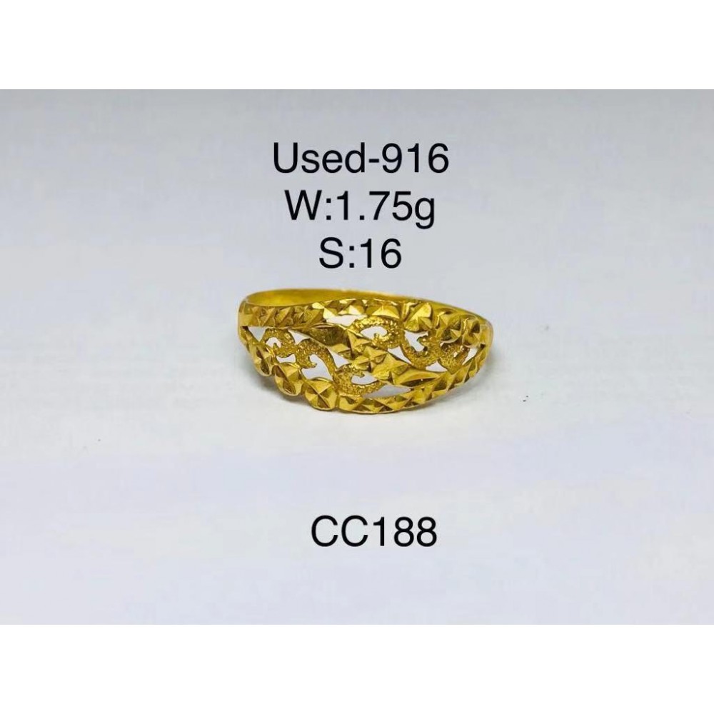 Pre-owned ring 916 gold Pre-owned ring 916 gold