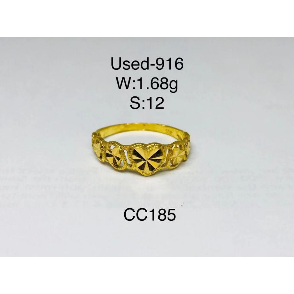 Pre-owned ring 916 gold Pre-owned ring 916 gold