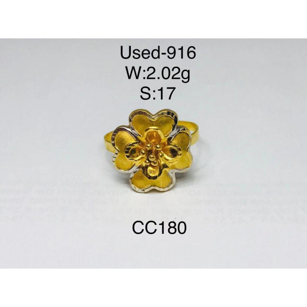Pre-owned ring 916 gold Pre-owned ring 916 gold