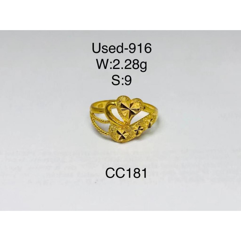 Pre-owned ring 916 gold Pre-owned ring 916 gold