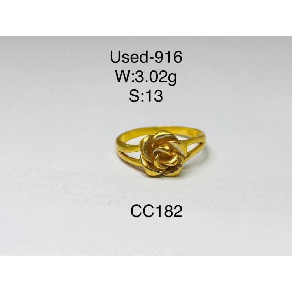Pre-owned ring 916 gold Pre-owned ring 916 gold