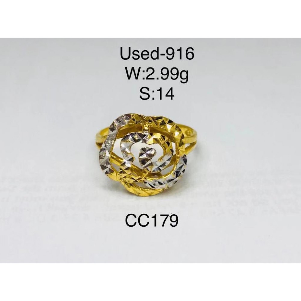 Pre-owned ring 916 gold Pre-owned ring 916 gold