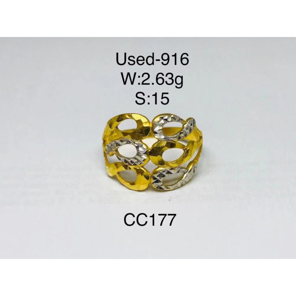 Pre-owned ring 916 gold Pre-owned ring 916 gold