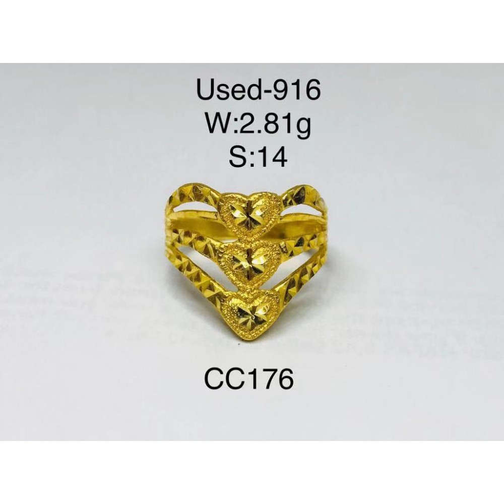 Pre-owned ring 916 gold Pre-owned ring 916 gold