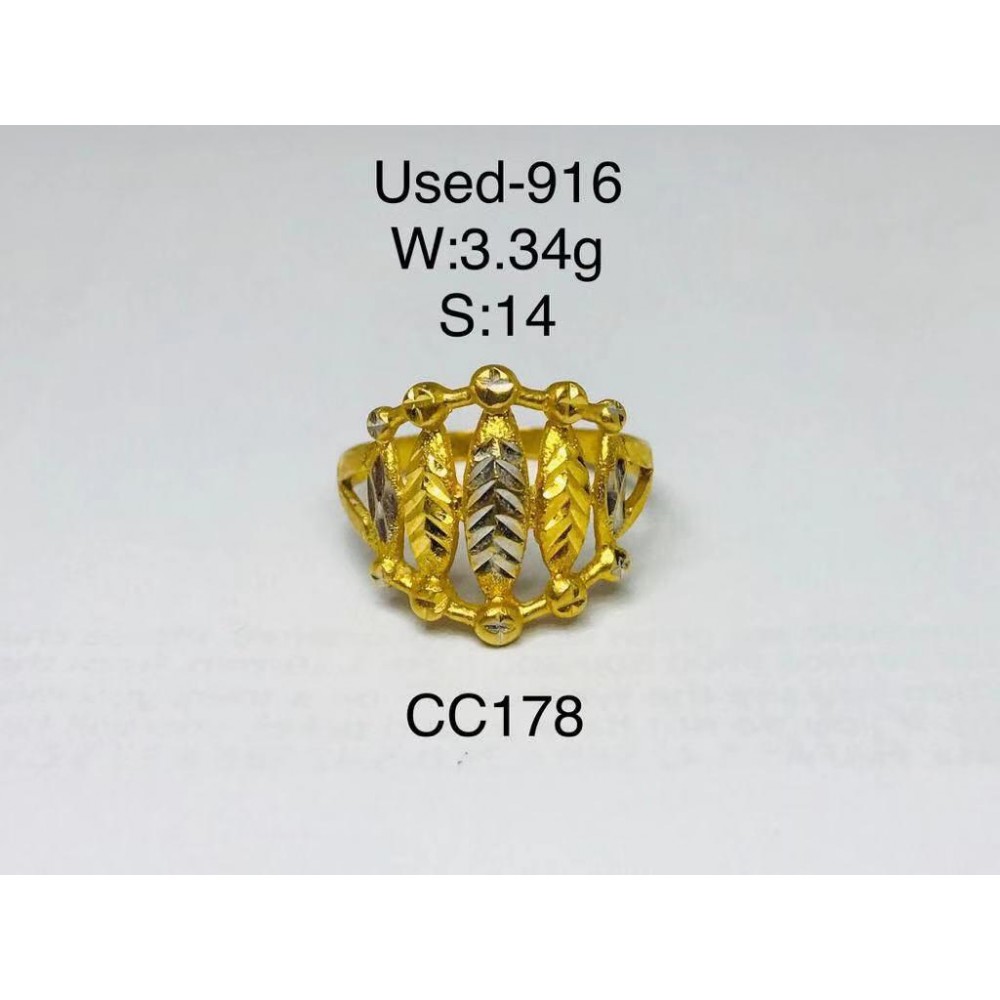 Pre-owned ring 916 gold Pre-owned ring 916 gold