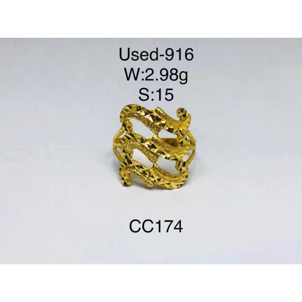 Pre-owned ring 916 gold Pre-owned ring 916 gold