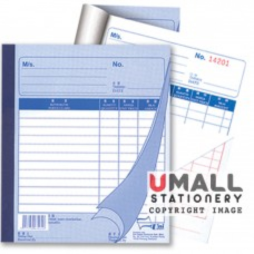 UNI BILL BOOK 2 PLY X 40'S (SBB-6702) 10 IN 1