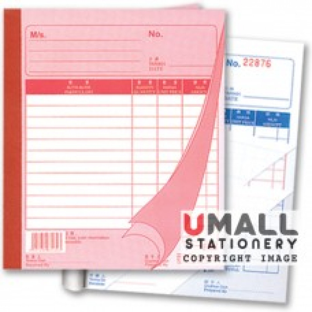 UNI BILL BOOK 3 PLY X 25'S (SBB-6703) 10 IN 1 UNI BILL BOOK 3 PLY X 25'S (SBB-6703) 10 IN 1