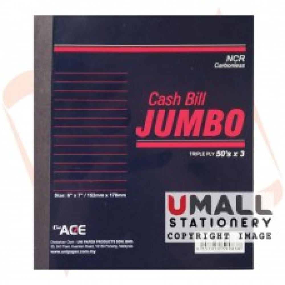 UNI JUMBO NCR CASH BILL 50'S  X 3PLY (U-6786)
