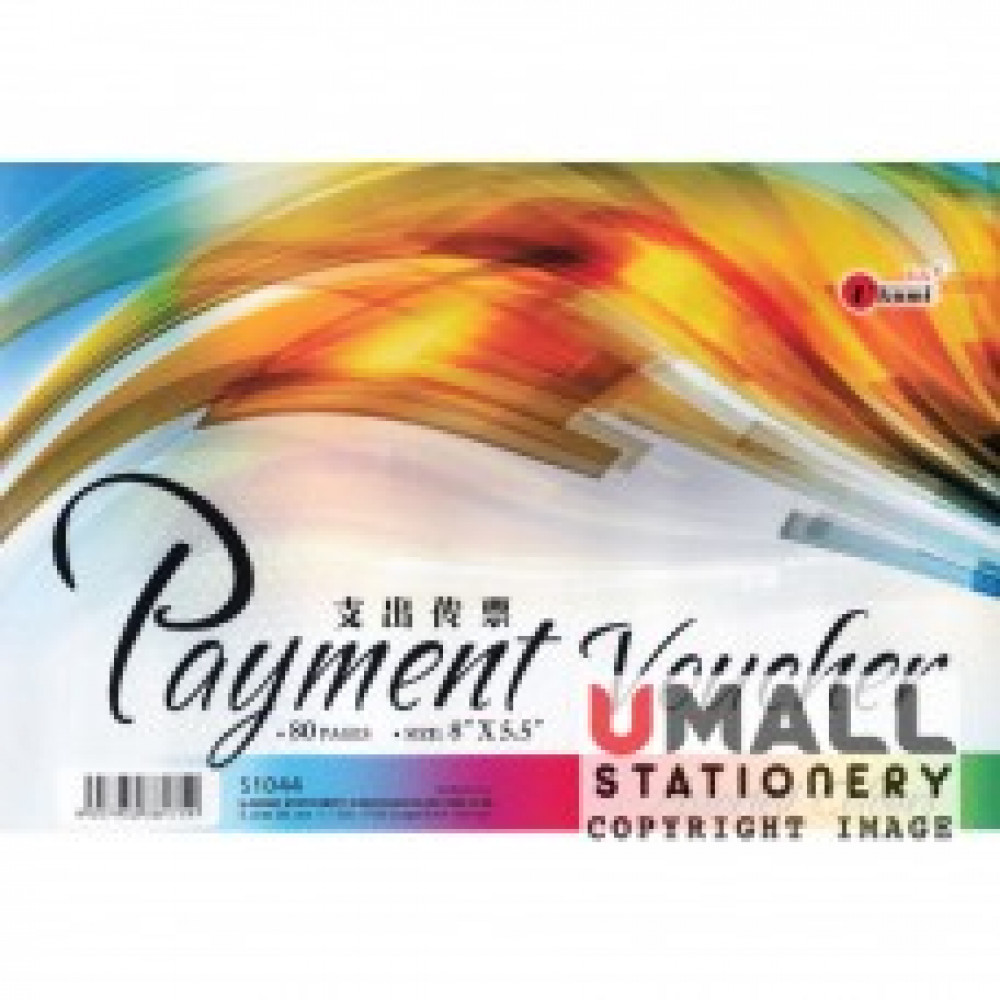 UKAMI MIX COLOUR PAYMENT VOUCHER 8" X 5.5" 80'S (S1044) UKAMI MIX COLOUR PAYMENT VOUCHER 8" X 5.5" 80'S (S1044)