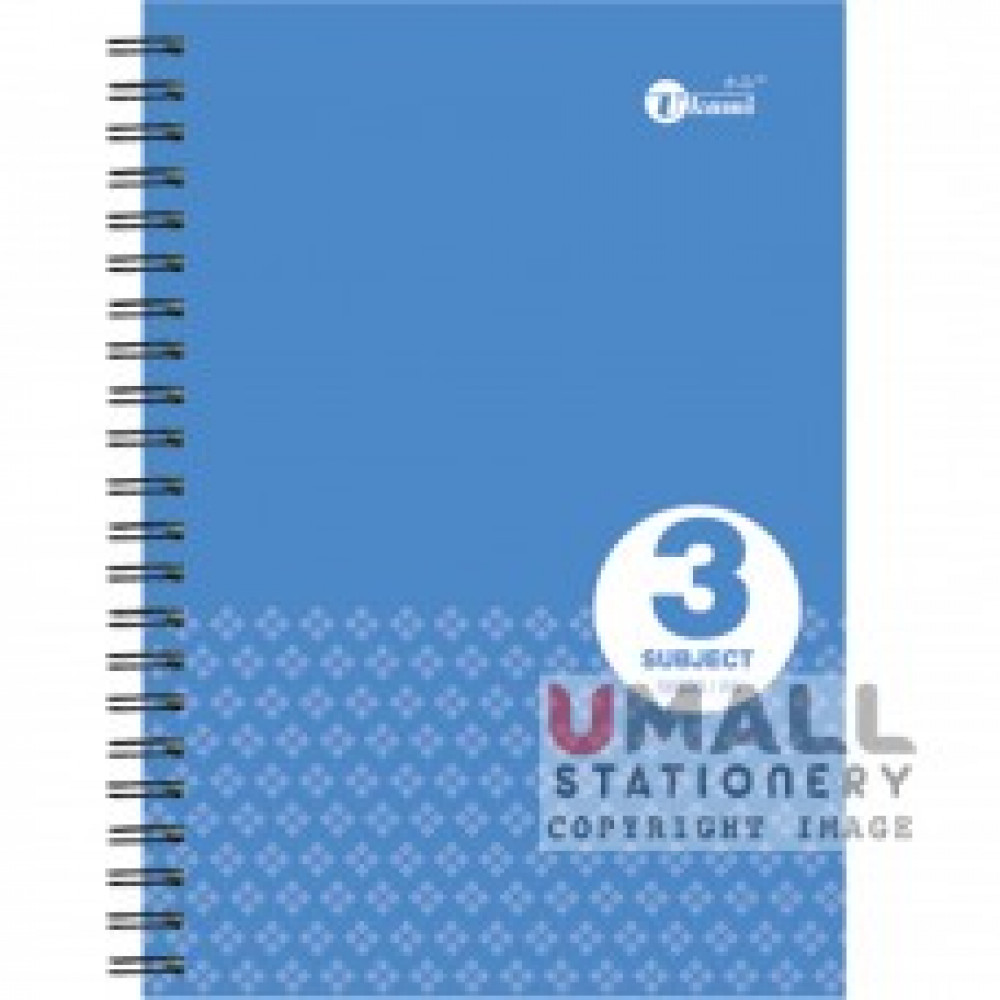 UKAMI 3 SUBJECT NOTE BOOK 80G A5 (S6520) UKAMI 3 SUBJECT NOTE BOOK 80G A5 (S6520)