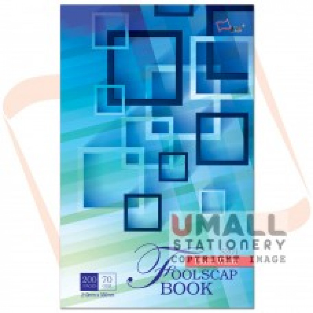 UNI PLAIN WHITE FOOLSCAP H/C BOOK F4-200P (S-201) UNI PLAIN WHITE FOOLSCAP H/C BOOK F4-200P (S-201)