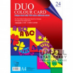 UNI DUA COLOUR CARD 160G A4-24'S (S68)