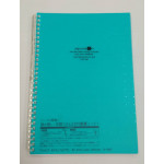 LIHIT LAB AQUA DROPS TWIST RING NOTE BOOK (7" X 10")