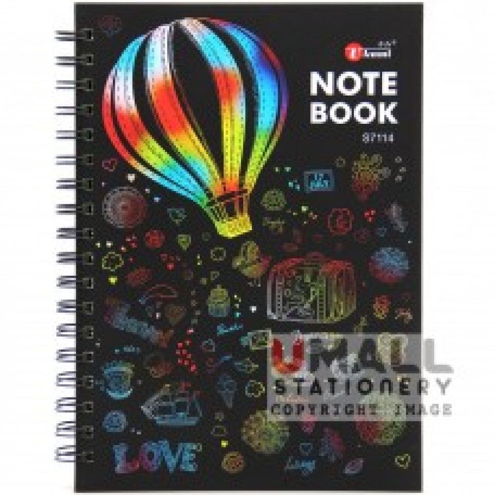 UKAMI CYBER COL RING NOTE BOOK 7" X 10" 