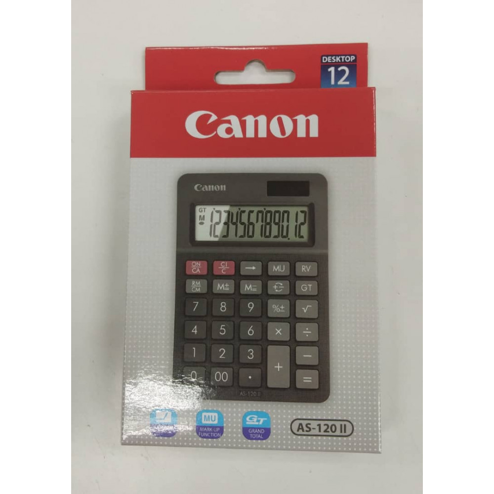 CANON 12 DIGITS CALCULATOR AS-120 II CANON 12 DIGITS CALCULATOR AS-120 II
