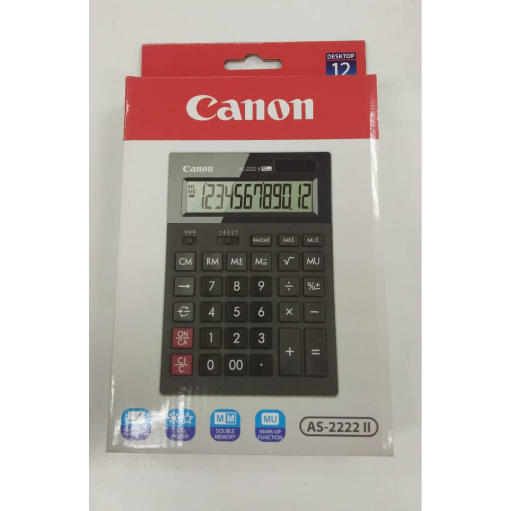 CANON 12 DIGITS CALCULATOR AS-2222 II CANON 12 DIGITS CALCULATOR AS-2222 II