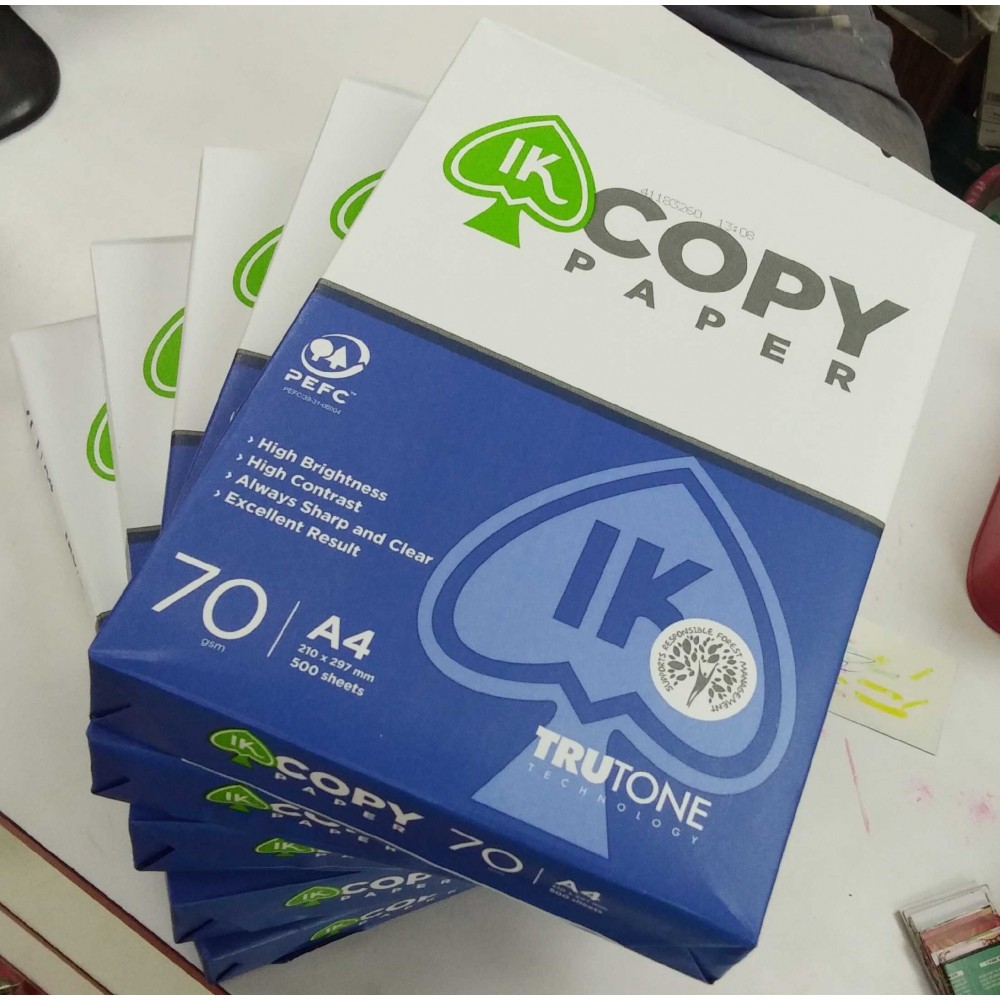 IK Copy Photocopy Paper A4 Size (500 Sheets)