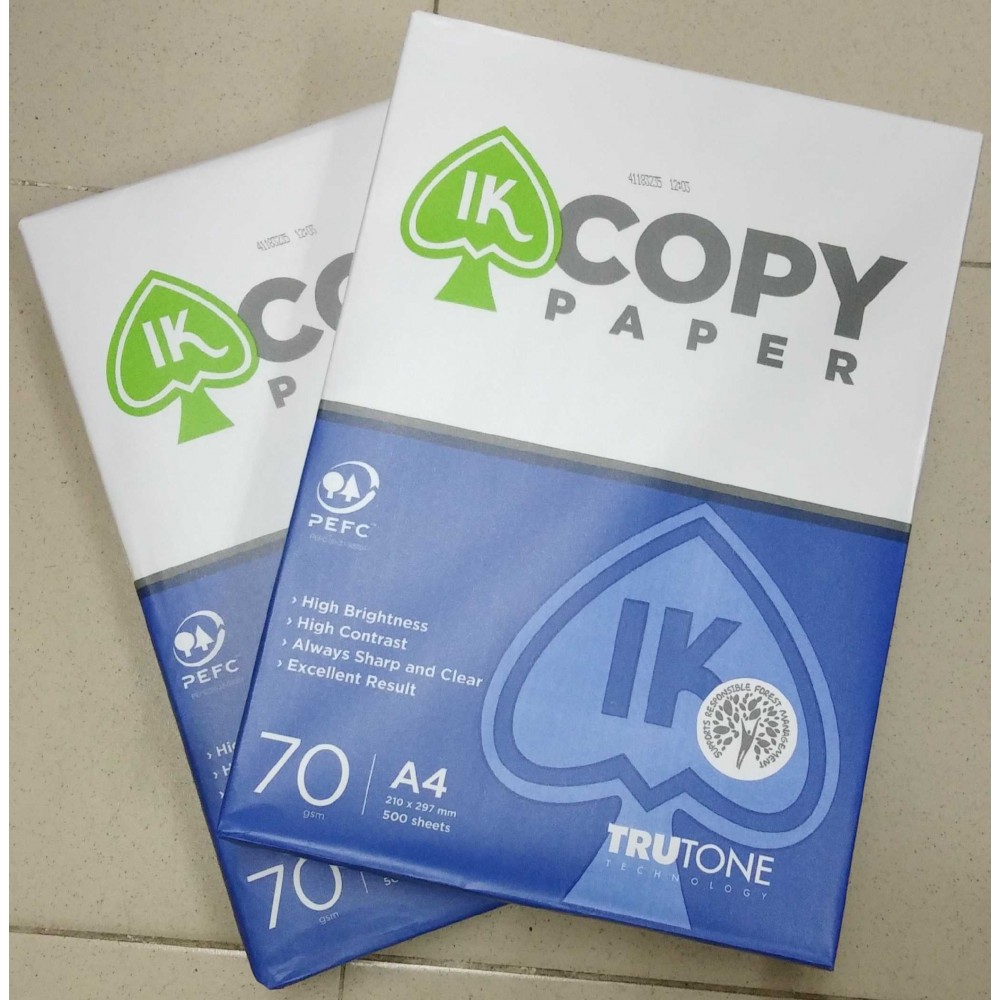 IK Copy Photocopy Paper 70gsm A4 500's (5 in 1) IK Copy Photocopy Paper 70gsm A4 500's (5 in 1)