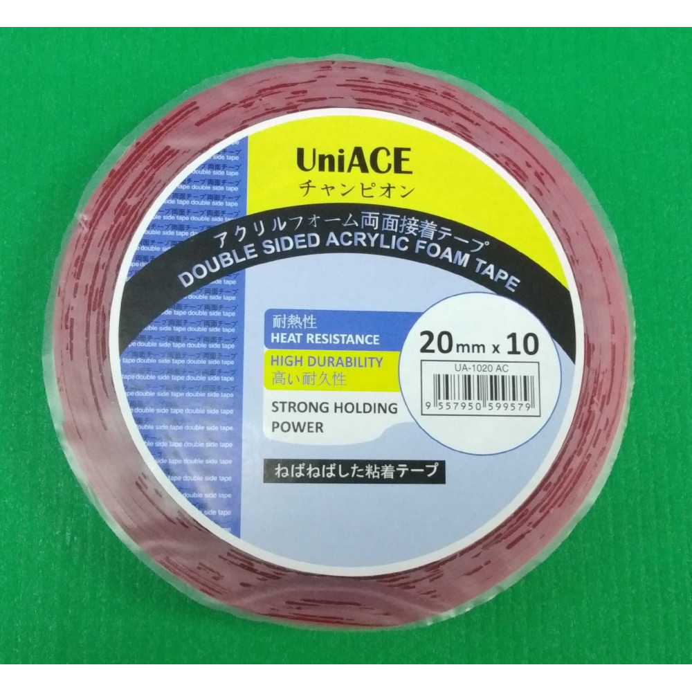 Uni Ace D/S Acrylic Foam Tape 20mm x 10 Uni Ace D/S Acrylic Foam Tape 20mm x 10