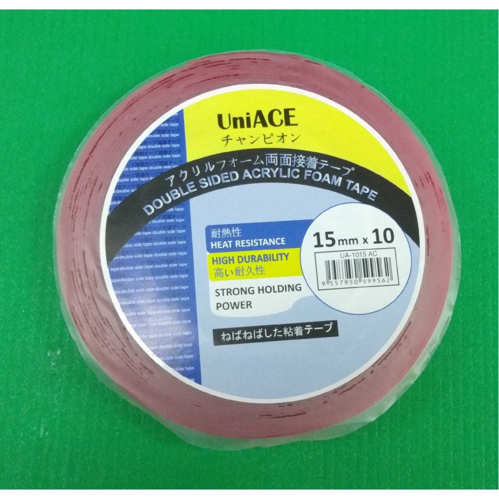 Uni Ace D/S Acrylic Foam Tape 15mm x 10 Uni Ace D/S Acrylic Foam Tape 15mm x 10