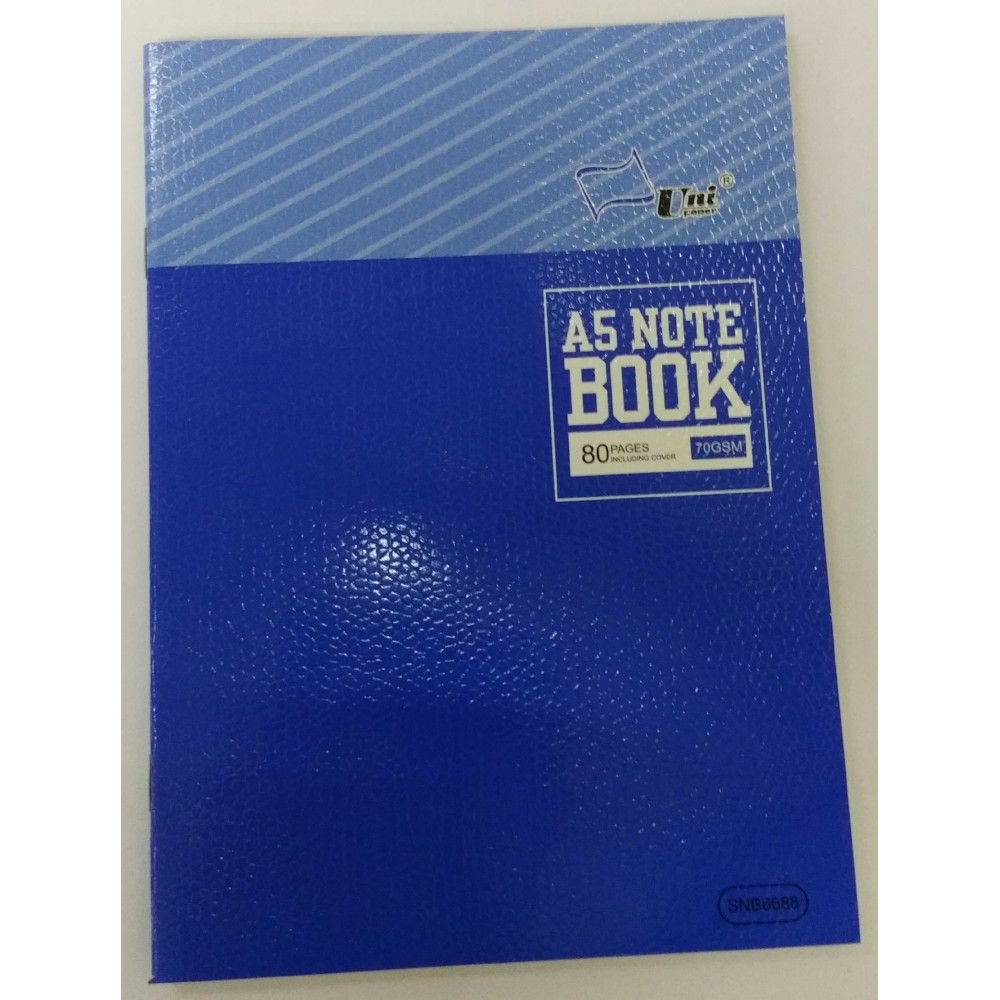 UNI NOTE BOOK A5-80P (SNB-6688) 3 FOR UNI NOTE BOOK A5-80P (SNB-6688) 3 FOR