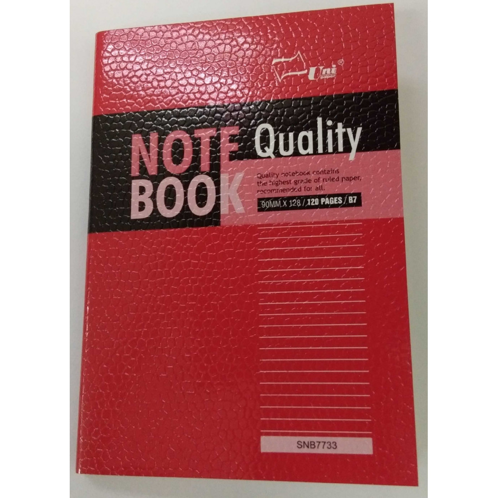 UNI QUALITY NOTE BOOK B5 120'S (S-NB7733) 3 FOR