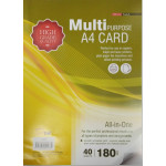 Uni Multipurpose Card 180gsm A4-40's