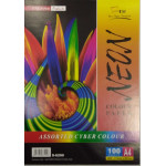 Uni Neon Colour Paper 80gsm A4-100's (S-6200)