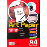 UNI ART PAPER 128GSM A4-40'S
