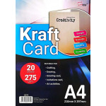 UNI KRAFT CARD 275GSM A4-20'S