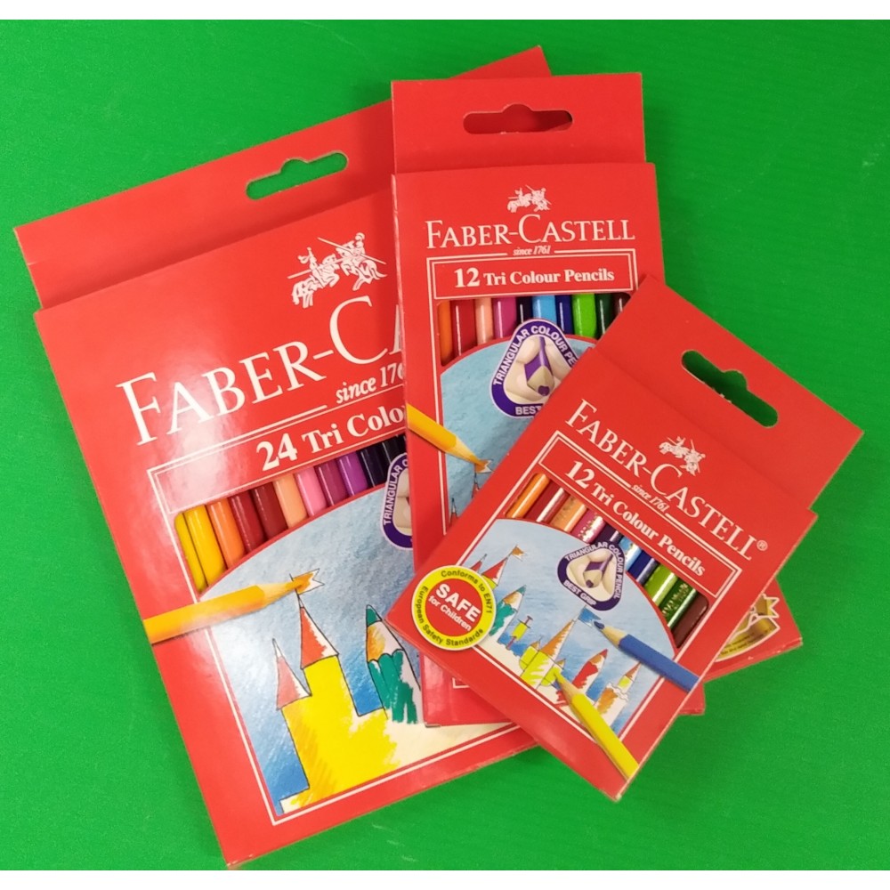 FABER-CASTELL TRI COLOUR PENCILS