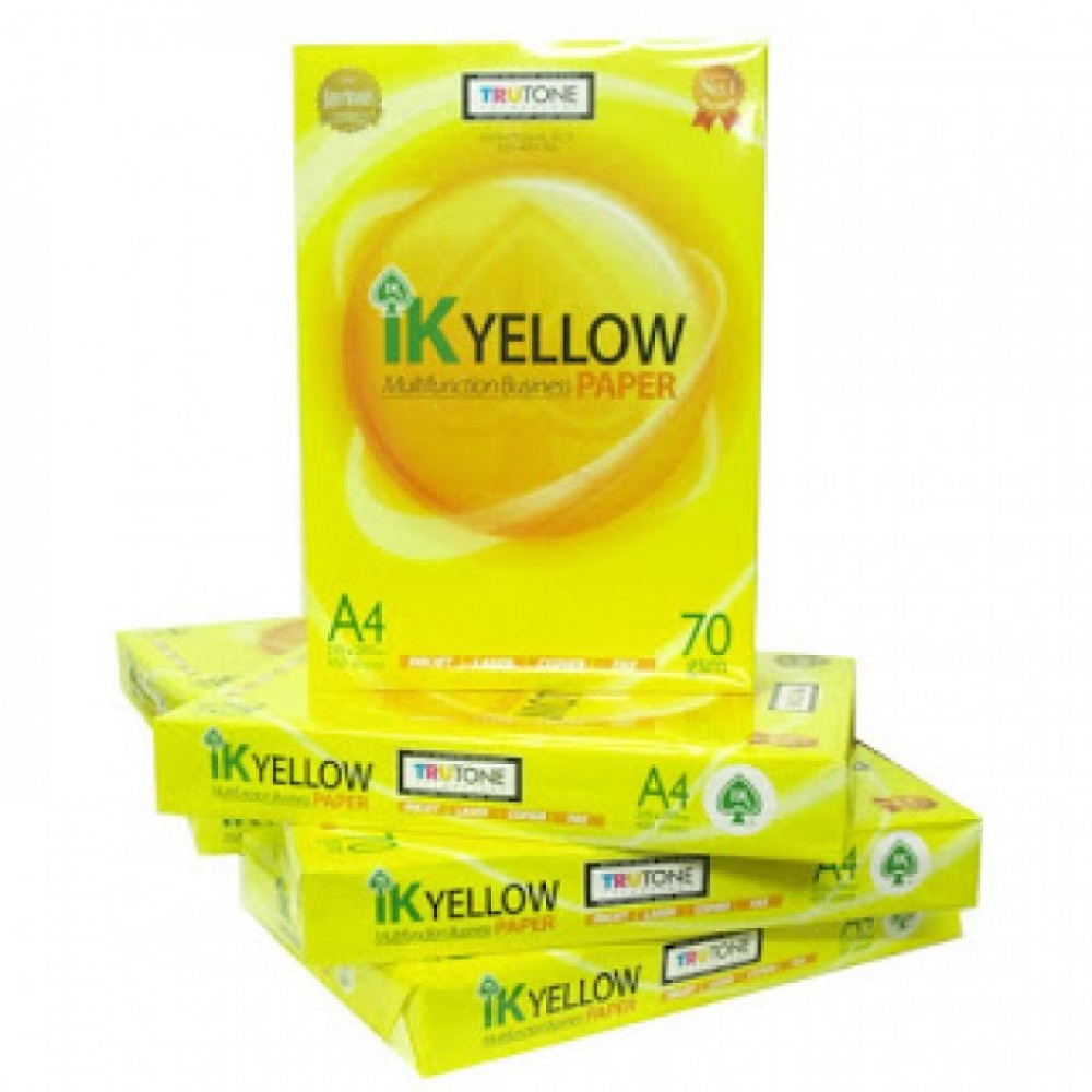 IK Yellow A4 70gsm Paper 450's IK Yellow A4 70gsm Paper 450's