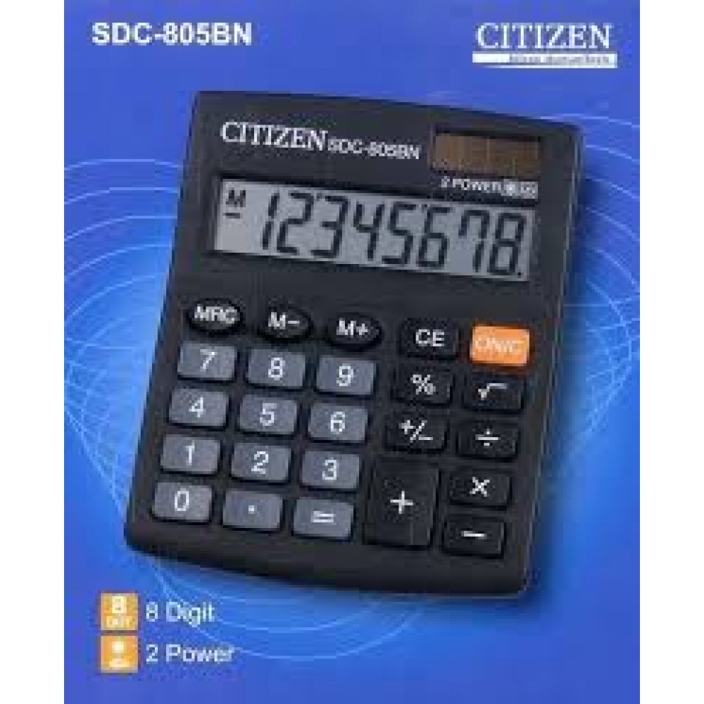 CITIZEN CALCULATOR (8 DIGITS) SDC-805BN