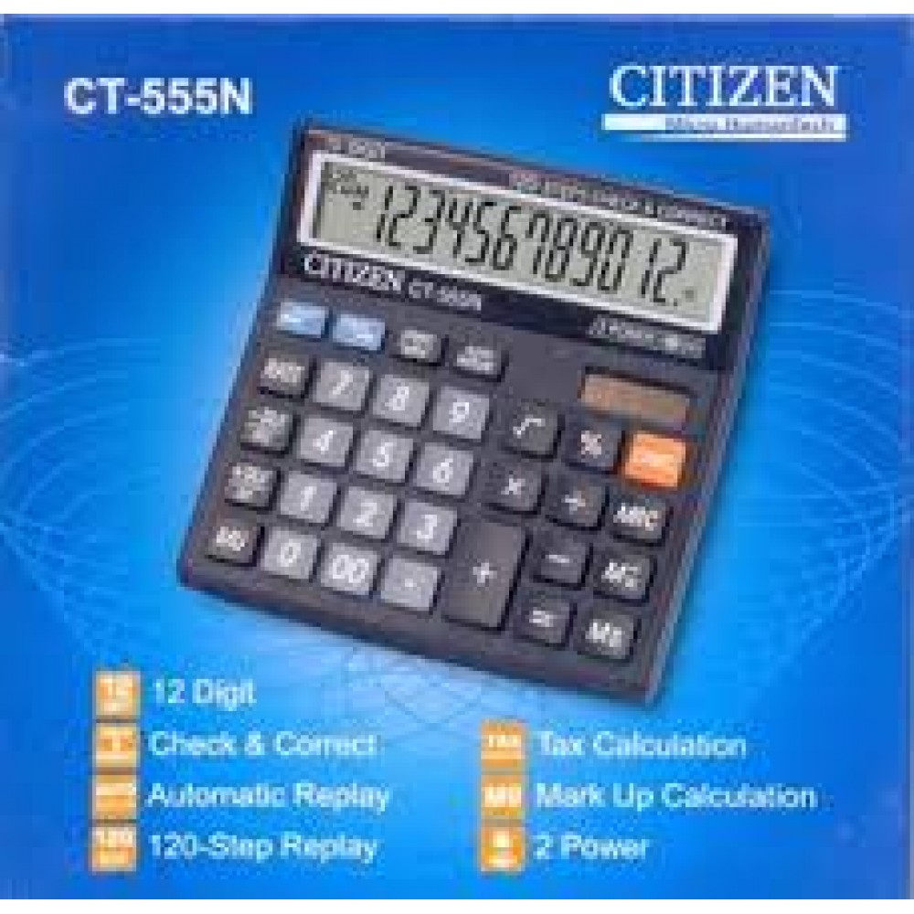 CITIZEN CALCULATOR (12 DIGITS) CT-555N