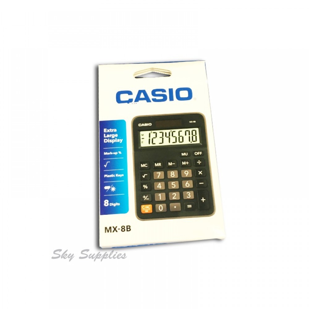CASIO CALCULATOR 8 DIGITS MX-8B CASIO CALCULATOR 8 DIGITS MX-8B