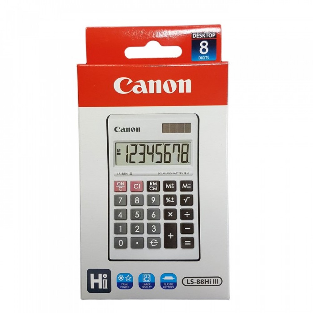 CANON CALCULATOR (8 DIGITS) LS-88HI III CANON CALCULATOR (8 DIGITS) LS-88HI III