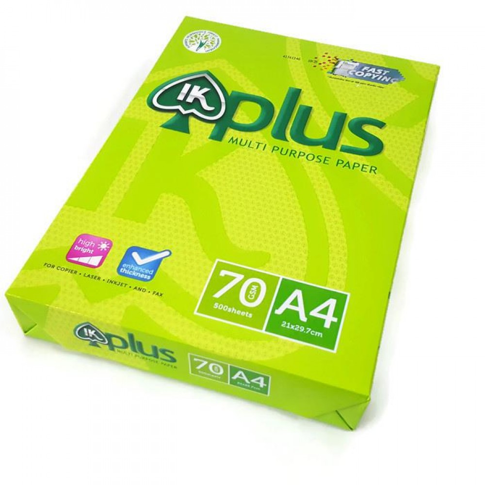 IK Plus A4 70gsm Paper 500's IK Plus A4 70gsm Paper 500's