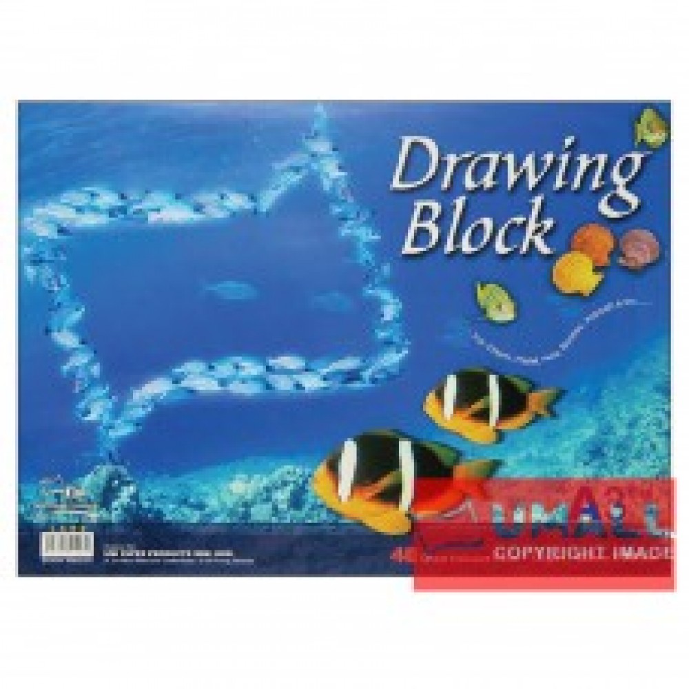 UNI DRAWING BLOCK 135G A3-40'S (SDB1403)