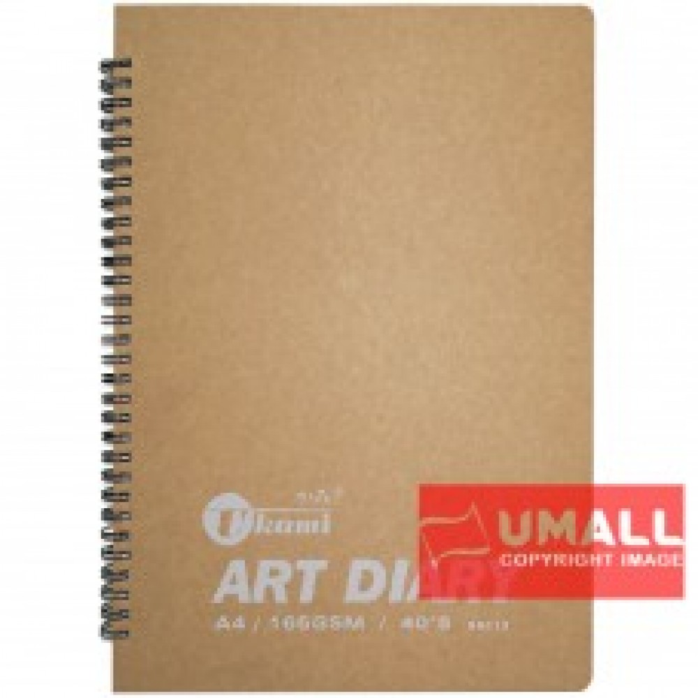 UKAMI ART & DECOR RING SKETCH BOOK 165GSM A4-40'S (S8313) UKAMI ART & DECOR RING SKETCH BOOK 165GSM A4-40'S (S8313)