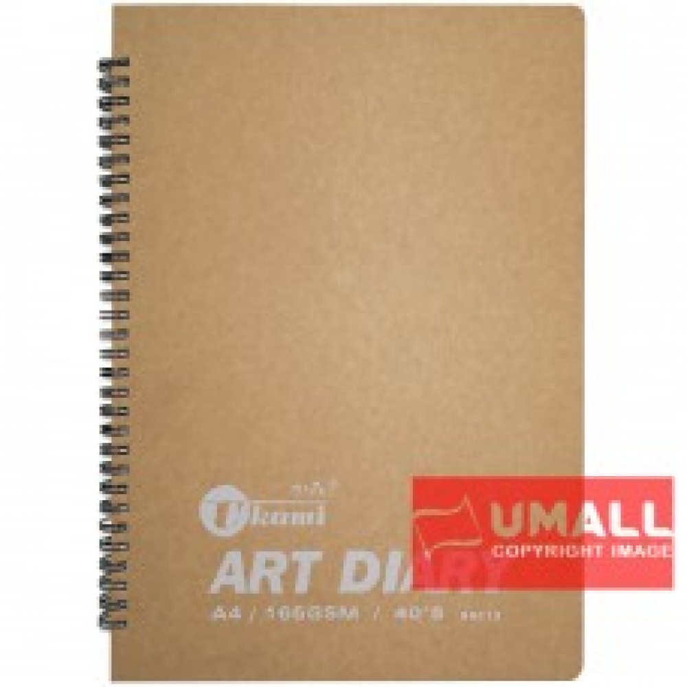 UKAMI ART & DECOR RING SKETCH BOOK 165GSM A4-40'S (S8313)