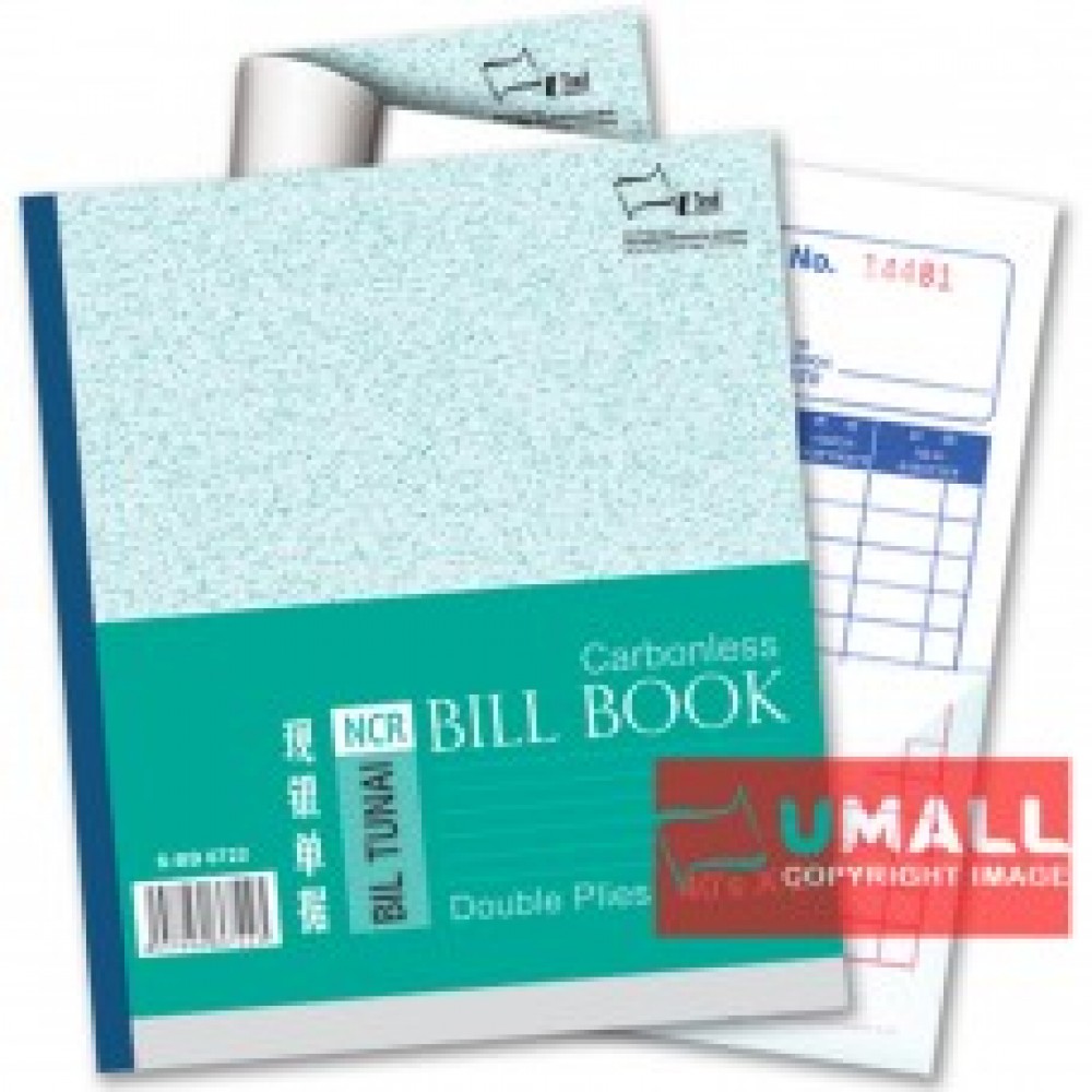 UNI BILL BOOK NCR 2 PLY X 40'S 6" X 7" (S-BB6722) 10 IN 1 UNI BILL BOOK NCR 2 PLY X 40'S 6" X 7" (S-BB6722) 10 IN 1