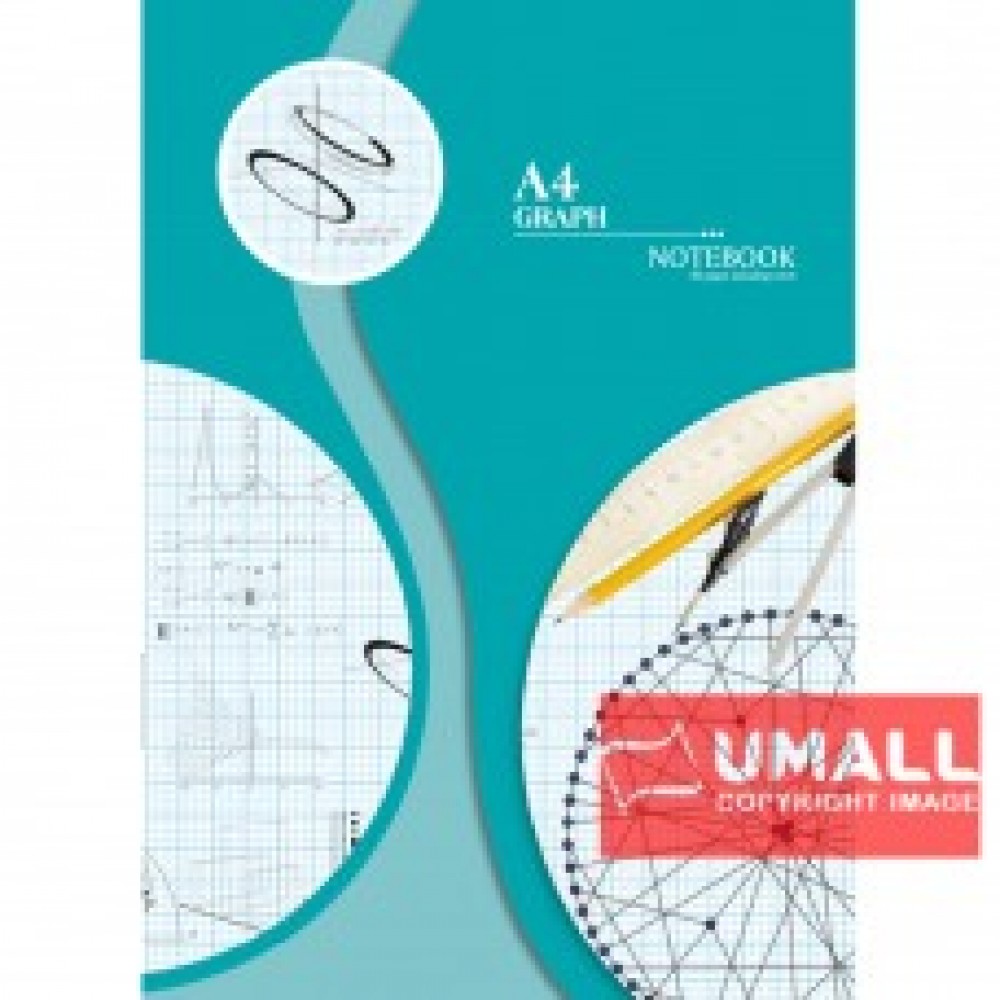 UNI GRAPH NOTE BOOK A4-80P (S-8014) 2 FOR