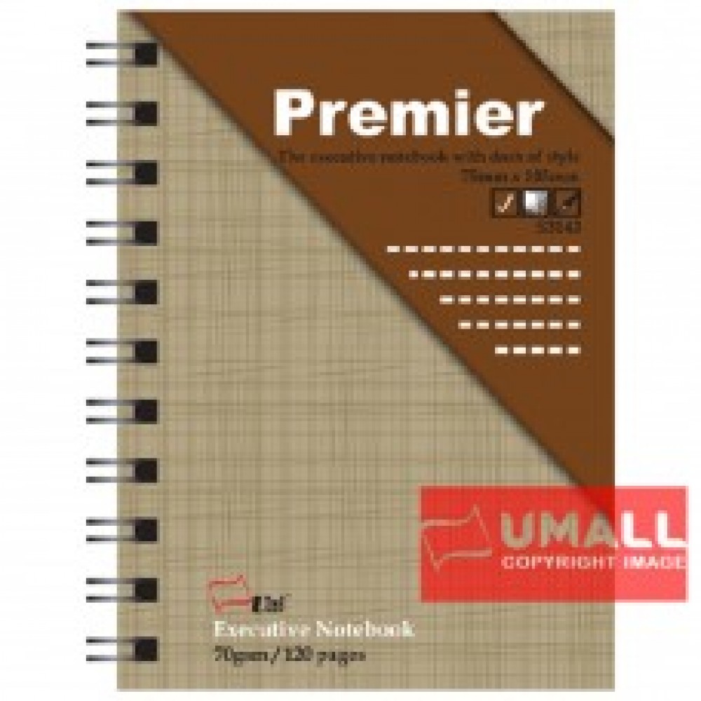 UNI PREMIER RING NOTE BOOK 70G A7-120P (S-3143) 5 FOR